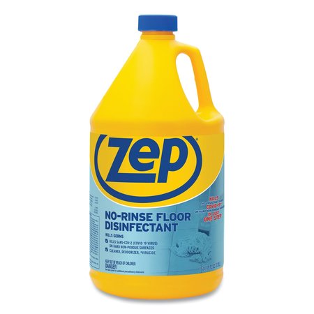 ZEP No-Rinse Floor Disinfectant, 1 gal Bottle ZUNRS128EA